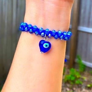 Macrame style crystal bracelet 🧿